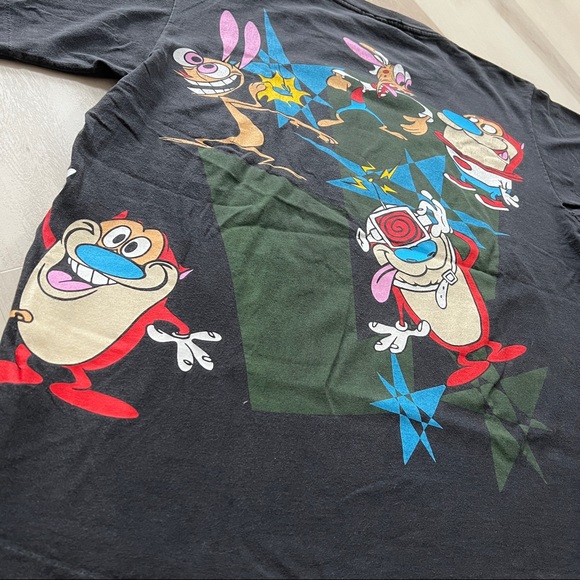 Authentic Vintage Ren & Stimpy All Over Print T-Shirt Sz XL  Perfect condition - Picture 7 of 10